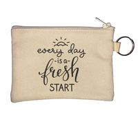 Porte-clés Every Day is A Fresh Start Beige