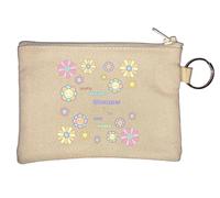 Porte-clés « Every Flower Blooms in It's Own Time » Beige