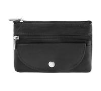 Porte-clés - EXCELLANC - EX0465 - Cuir véritable mouton - Noir - Format horizontal compact