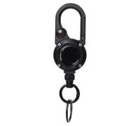 Porte-clés extensible robuste - pour badge, boussole, taille de 15 x 4,1 x 0,59 pouces plus construction en fil extensible de 70 cm, synonyme de lanière, accessoire | pour la randonnée et l