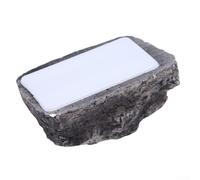 Porte-clés extérieur sécurisé et discret en forme de rocher, protégeant les clés de rechange des intempéries et des regards indiscrets en cas d'urgence