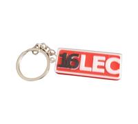 Porte clés F1 Charles Leclerc 16 Idée cadeau F1 Blanc