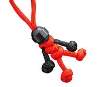 Porte-clés fait à la main en forme de casque de motard avec pendentif en corde à suspendre V9P9 Paracorde pour sac à dos