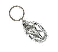 Porte-clés fait main en forme de poisson d'eau salée et de requins - Voilier, thon, grand requin blanc, tête de marteau, Porte-clés Thon Yellowfin