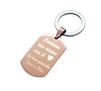 Porte-Clés Maman Cœur Acier Inoxydable Nom Dédié Citation Personnalisés