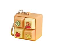 Porte-clés Fidget De Dessin Animé, avec Gadget Anti-Stress, 4,3 X 4,3 X 4 Cm, Porte-clés Musical À Presser pour Clavier, Bouton Clé, Jouet Qui Tue Le Temps, Retour De Satisfaisant, pour ,