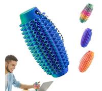 Porte-clés Fidget Stimulant la Douleur, Arc Pains Stim Fidget Toys Jouet Anti-Stress pour Adultes, Little Ouchies Pain Fidget, Soulagement de l'anxiété Douleurs Stim Bumpy Fidget Porte-clés Blue