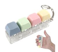 Porte-clés Fidget Toys Jouets de Décompression Fidget Clavier Clic Linéaire Anti-Stress et Décorer pour Adultes Amusant Interrupteur Mécanique Clicker Clavier (B)