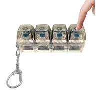 Porte-clés Fidget Toys,Porte-clés avec Bouton De 4 Couleurs,Clavier Antistress Lumineux,Clavier Jouets Fidgets pour Adultes,pour Soulager Le Stress