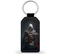 Porte-Clés Fifrelin Noir en Simili Cuir Assassins Creed Video Games Noir G