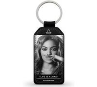 Porte-Clés Fifrelin Noir en Simili Cuir Beyonce Eleven Paris Life is a Joke Moustache Noir G