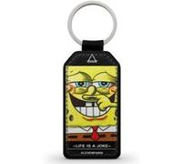 Porte-Clés Fifrelin Noir en Simili Cuir Bob Leponge Eleven Paris Life is a Joke Moustache Spongebob Noir G