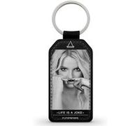 Porte-Clés Fifrelin Noir en Simili Cuir Britney Spears Eleven Paris Life is a Joke Moustache Noir G