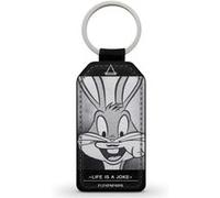 Porte-Clés Fifrelin Noir en Simili Cuir Bugs Bunny Eleven Paris Life is a Joke Moustache Noir G
