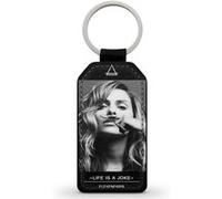 Porte-Clés Fifrelin Noir en Simili Cuir Clara Morgane Eleven Paris Life is a Joke Moustache Noir G