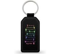 Porte-Clés Fifrelin Noir en Simili Cuir Disney Lessons Lecons Simba Stitch Noir G