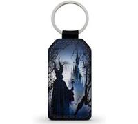 Porte-Clés Fifrelin Noir en Simili Cuir Disney Malefique Maleficent Noir G