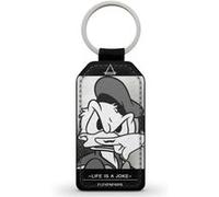 Porte-Clés Fifrelin Noir en Simili Cuir Donald Duck Eleven paris Life is a Joke Moustache Noir G
