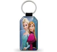 Porte-Clés Fifrelin Noir en Simili Cuir Elsa Anna Frozen La Reine des Neiges Disney Noir G