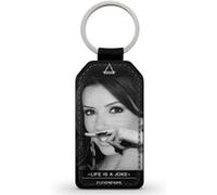 Porte-Clés Fifrelin Noir en Simili Cuir Eva Longoria Eleven Paris Life is a Joke Moustache Noir G