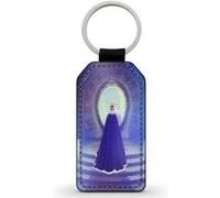 Porte-Clés Fifrelin Noir en Simili Cuir La Mechante Reine The Evil Queen Blanche Neige Snow White Noir G