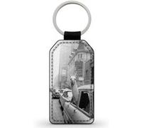 Porte-Clés Fifrelin Noir en Simili Cuir Lama Cute Mignon Kawaii 2 Noir G