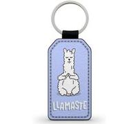 Porte-Clés Fifrelin Noir en Simili Cuir Lama Cute Mignon Kawaii 4 Noir G