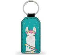 Porte-Clés Fifrelin Noir en Simili Cuir Lama Cute Mignon Kawaii Noir G