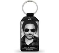 Porte-Clés Fifrelin Noir en Simili Cuir Lenny Kravitz Eleven Paris Life is a joke Moustache Noir G