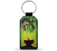 Porte-Clés Fifrelin Noir en Simili Cuir Malefique Maleficent SLeeping Beauty Disney Noir G