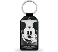 Porte-Clés Fifrelin Noir en Simili Cuir Mickey Eleven Paris Moustache Life is a Joke Noir G