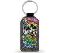 Porte-Clés Fifrelin Noir en Simili Cuir Mickey Minnie Art Noir G