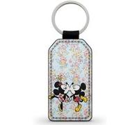 Porte-Clés Fifrelin Noir en Simili Cuir Mickey Minnie Kiss DIsney Liberty Pattern Noir G