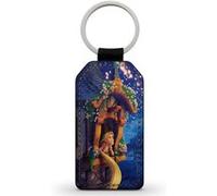 Porte-Clés Fifrelin Noir en Simili Cuir Raiponce Rapunzel Tangled Disney Noir G