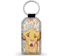 Porte-Clés Fifrelin Noir en Simili Cuir Simba Le roi Lion Liberty Pattern DIsney Noir G