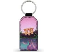Porte-Clés Fifrelin Noir en Simili Cuir Simba Nala Le Roi Lion Disney Ref 4577 Noir G