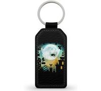 Porte-Clés Fifrelin Noir en Simili Cuir Super Mario Bros Boo Art Noir G