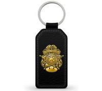 Porte-Clés Fifrelin Noir en Simili Cuir Super Mario Bros Gold Mushroom Noir G