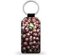 Porte-Clés Fifrelin Noir en Simili Cuir Super Mario Bros Mushrooms Noir G