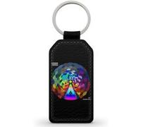 Porte-Clés Fifrelin Noir en Simili Cuir Super Mario Kart Rainbow Road Noir G
