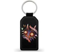 Porte-Clés Fifrelin Noir en Simili Cuir The Legend of Zelda Majoras Mask Masque Skull Kid Noir G