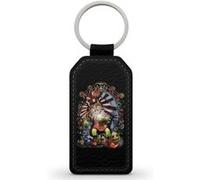 Porte-Clés Fifrelin Noir en Simili Cuir The Legend of Zelda Skull Kid Art Noir G