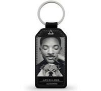 Porte-Clés Fifrelin Noir en Simili Cuir Will Smith Eleven Paris Life is a Joke Moustache Noir G