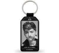 Porte-Clés Fifrelin Noir en Simili Cuir Zayn Malik Eleven Paris Life is a Joke Moustache Noir G