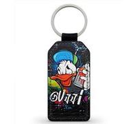 Porte-Cles Fifrelin Noir Simili Cuir Donald Duck Swag Noir G