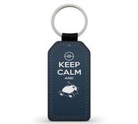 Porte-Cles Fifrelin Noir Simili Cuir Keep calm and sleep Ronflex Pokemon Go Noir G