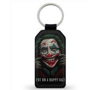Porte-Cles Fifrelin Noir Simili Cuir Le Joker Put on a smile face Noir G