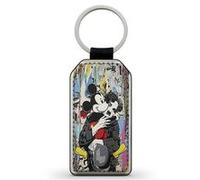 Porte-Cles Fifrelin Noir Simili Cuir Mickey Walt Disney Art Vintage Noir G