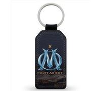 Porte-Cles Fifrelin Noir Simili Cuir OM Olympique de Marseille Logo Foot Noir G
