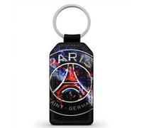 Porte-Cles Fifrelin Noir Simili Cuir PSG Paris Saint Germain Club Foot Noir G